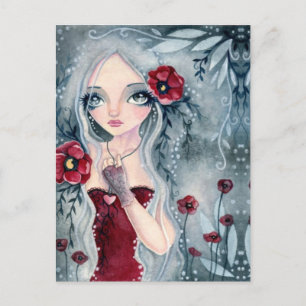 Poppie, van de mist - Briefkaart