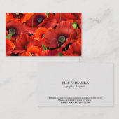 Poppie Visitekaartje (Voorkant / Achterkant)