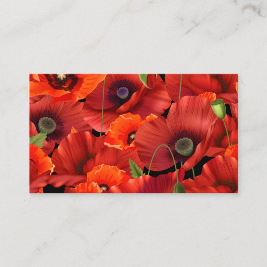 Poppie Visitekaartje (Voorkant)