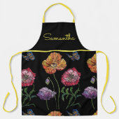 Poppie Waterverf Poppies Bloem bloem Schort (Voorkant)