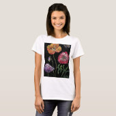 Poppie Waterverf Schilderijen T-shirt (Voorkant volledig)