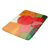 Poppie weide bij zonsondergang badmat (Gekanteld)