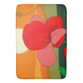 Poppie weide bij zonsondergang badmat (Voorkant Verticaal)