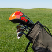 Poppie weide bij zonsondergang golfheadcover (Insitu)