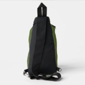 Poppie weide bij zonsondergang sling bag (Achterkant)