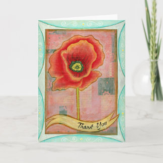 Poppie Wenskaart Kaart