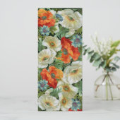 Poppies Aangepaste Open Huis Tuinfeest Uitnodiging (Staand voorkant)