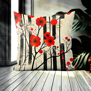  Poppies Abstract Floral Sierkussen