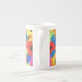 Poppies and Cornflower Bone China Mok (Achterkant)