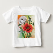 Poppies Baby T-shirt (Voorkant)