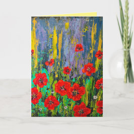 Poppies Blank Wenskaart Kaart