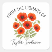 Poppies Boek Stickers | Gepersonaliseerd bloemenbo (Voorkant)