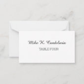 Poppies Boeket Place Card Sjabloon (Achterkant)