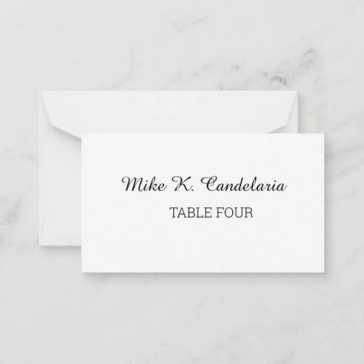 Poppies Boeket Place Card Sjabloon (Achterkant)