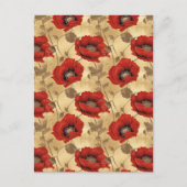 Poppies Chiyogami Briefkaart (Voorkant)