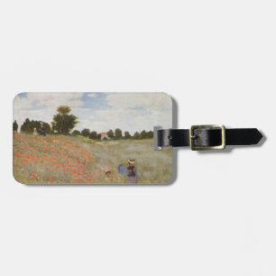 Poppies Claude Monet Bagagelabel
