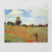 Poppies, Claude Monet Briefkaart (Voorkant)
