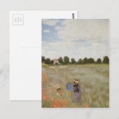 Poppies Claude Monet Briefkaart (Voorkant / Achterkant)