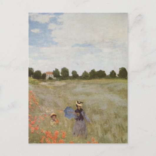 Poppies Claude Monet Briefkaart (Voorkant)