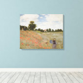 Poppies Claude Monet Canvas Afdruk (Insitu (Houten vloer))