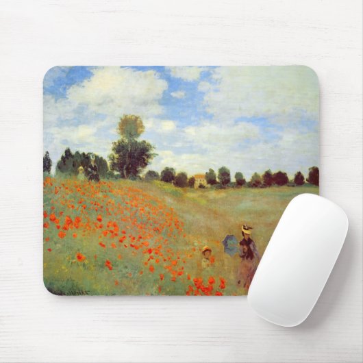 Poppies, Claude Monet Muismat (Met muis)