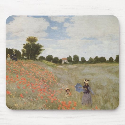 Poppies Claude Monet Muismat (Voorkant)