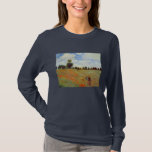 Poppies, Claude Monet T-shirt<br><div class="desc">Poppies-veld. Landschapsschildering door Claude Monet. Claude Monet (1840 - 1926) was de oprichter van het Franse impressionistische schilderij en de meest consistente en proliënte van de filosofie van de beweging om de perceptie van de beweging vóór de natuur uit te drukken, met name wat betreft het schilderen van het plein-air...</div>