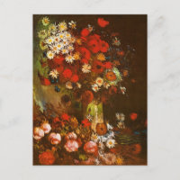 Poppies Cornflower Peonies Chrysanthemum Van Gogh