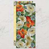 Poppies Custom Open Huis Tuin Feest Uitnodigingen (Voorkant / Achterkant)