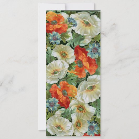 Poppies Custom Open Huis Tuin Feest Uitnodigingen (Voorkant)