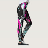 Poppies dark leggings (Rechts)