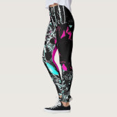 Poppies dark leggings (Links)