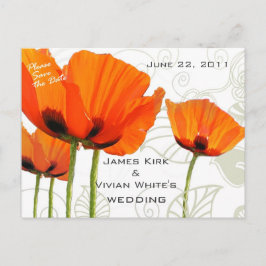 Poppies Deco Shawn Aankondigingskaart