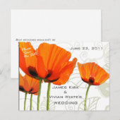 Poppies Deco Shawn Aankondigingskaart (Voorkant / Achterkant)