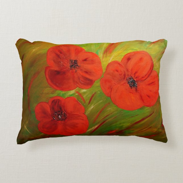 poppies decoratief kussen (Voorkant)