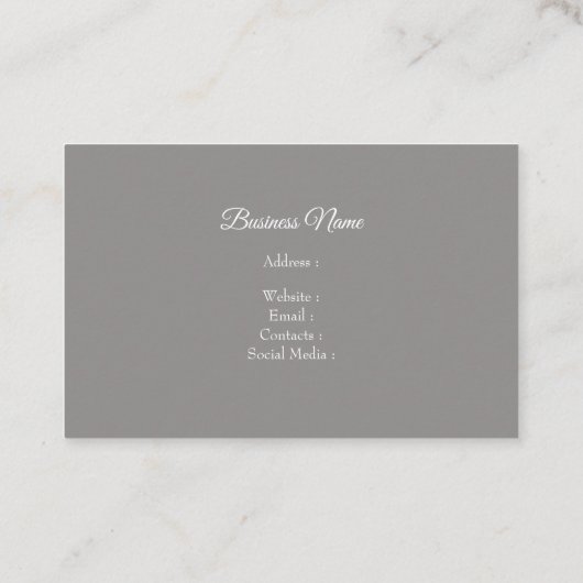 Poppies doodle in inkt en Waterverf Visitekaartje (Achterkant)