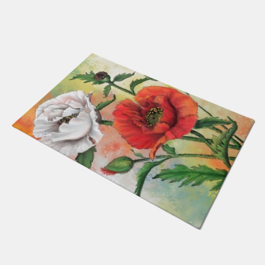 Poppies Doormat Deurmat (Schuin)