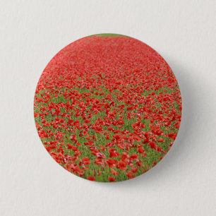 Poppies - duizenden! ronde button 5,7 cm
