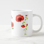 Poppies en libellen, gepeld grote koffiekop (Rechts)
