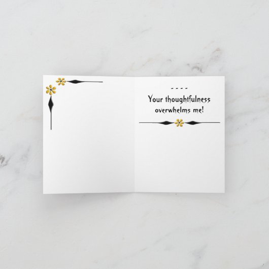 Poppies en Mama's in een Retro Kattenvaas - Dank j Bedankkaart (Binnen)