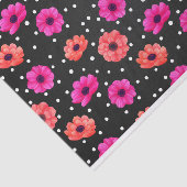 Poppies en stippen tissuepapier (Detail)