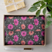 Poppies en stippen tissuepapier (Geschenk)