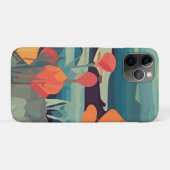 Poppies en vossenstaarten Abstract bloemveld Case-Mate iPhone Case (Achterkant (horizontaal))
