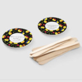 Poppies Floral Bold Striking Wedronde Handwaaier (Niet-gemonteerd)