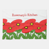 Poppies Floral Design Theedoek (Horizontaal)