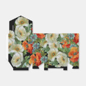 Poppies Floral Party Favoriet Box Bedankdoosjes (Uitgevouwen)