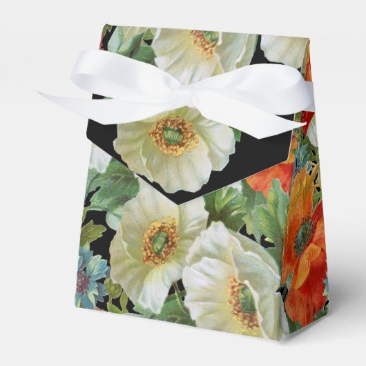 Poppies Floral Party Favoriet Box Bedankdoosjes (Voorkant Zijde)