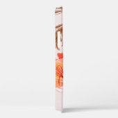 Poppies Flowers Seamless Pattern op een Beige Back Case-Mate iPhone Case (Achterkant / Rechts)