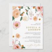 Poppies Flowers Weddenschap Kaart (Voorkant)