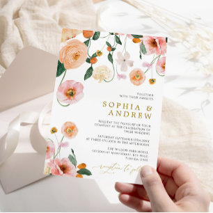 Poppies Flowers Weddenschap Kaart